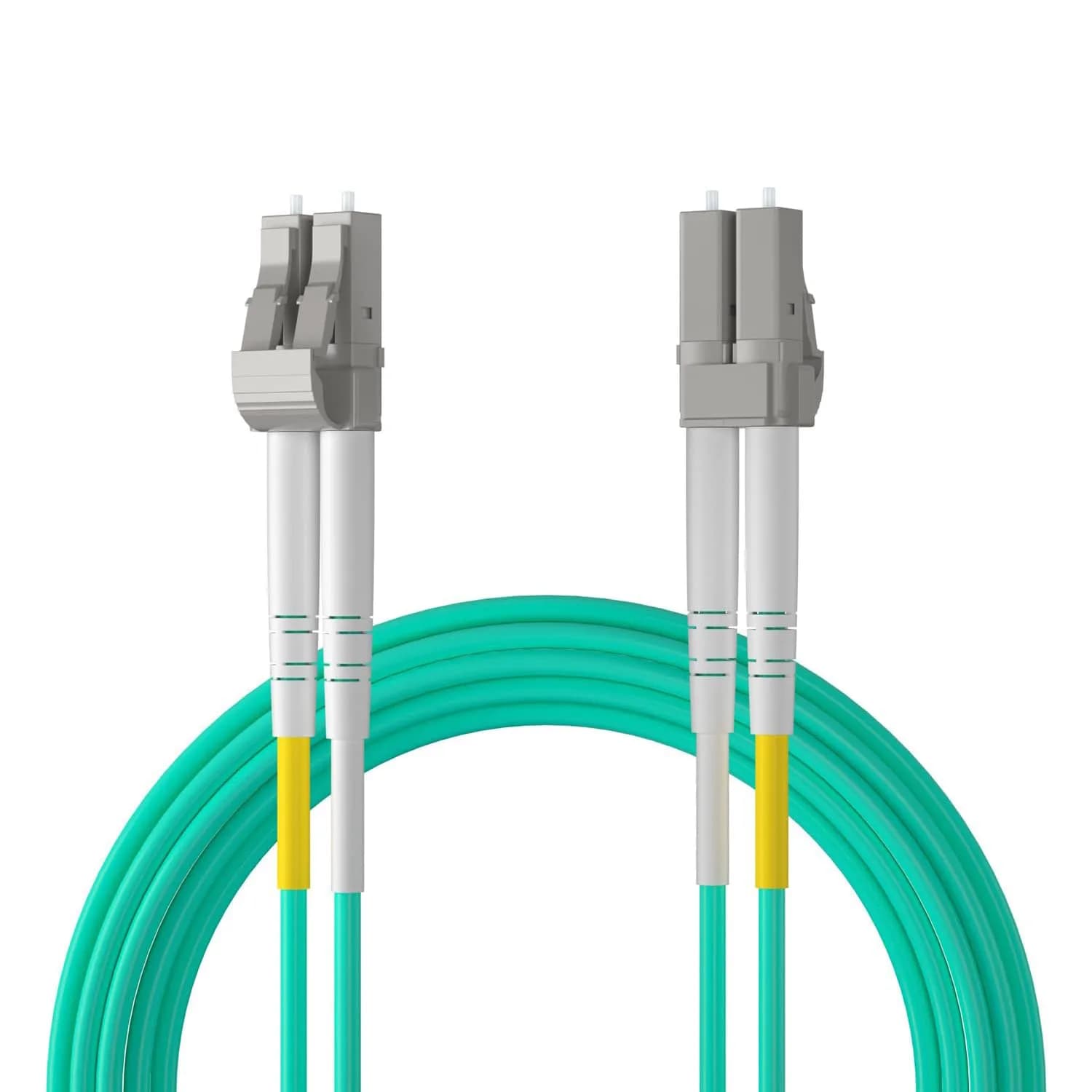 10Gtek OM3 LC-LC Duplex Fiber Patch Cable 10Gbps 10-Meter (32.8ft) | Bend-Insensitive Multimode Jumper — MMF OM3, LC-LC, Duplex / 5m