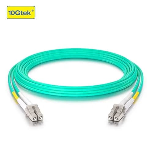 10Gtek OM3 LC-LC Duplex Fiber Patch Cable 5m (16.4ft) | 10Gbps Multi-Mode LSZH thumbnail 3