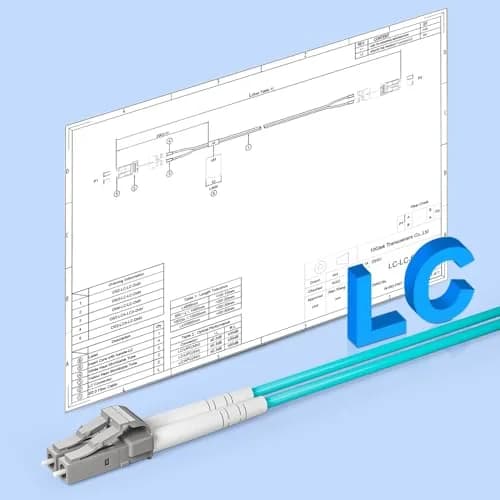 10Gtek OM3 LC-LC Duplex Fiber Patch Cable 10Gbps 10-Meter (32.8ft) | Bend-Insensitive Multimode Jumper thumbnail 6