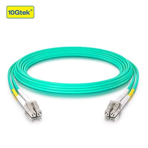 10Gtek OM3 LC-LC Duplex Fiber Patch Cable 10Gbps 10-Meter (32.8ft) | Bend-Insensitive Multimode Jumper thumbnail 2