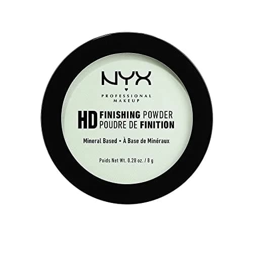 NYX PROFESSIONAL MAKEUP HD Finishing Powder Pressed Setting Powder Mint Green 7.9g (0.28 Oz) | Color Correcting Matte Finish thumbnail 1