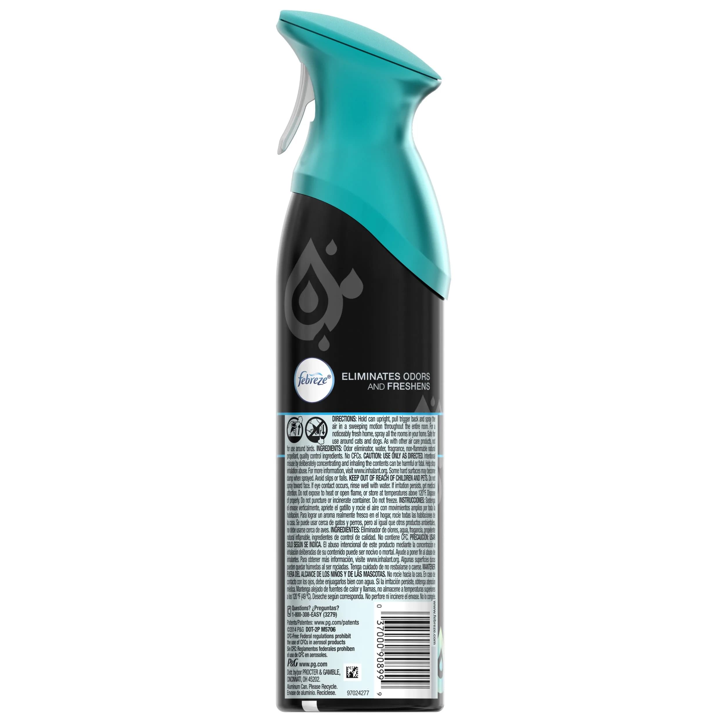 Febreze Unstopables Air Freshener Spray, Fresh Scent, 156 g (5.5 Oz) Bottles, Pack of 6 | Long-Lasting Luxury Fragrance - view 2