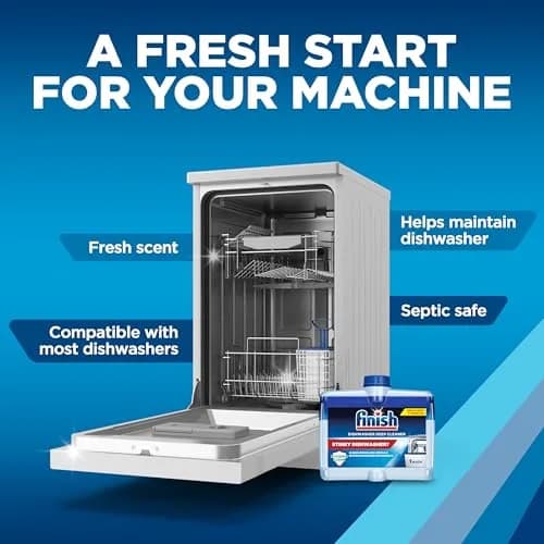 Finish Dishwasher Cleaner Liquid 8.45oz (250ml) | Deep Cleans Hidden Grease & Limescale thumbnail 7