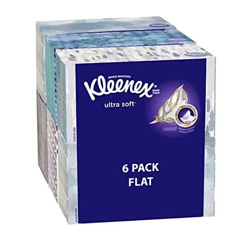 Kleenex Ultra Soft Facial Tissues, 170 ct, 6 Pack | 3-Ply, Absorbent & Durable for Sensitive Skin thumbnail 1
