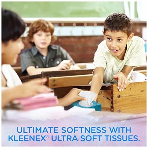Kleenex Ultra Soft Facial Tissues, 170 ct, 6 Pack | 3-Ply, Absorbent & Durable for Sensitive Skin thumbnail 2