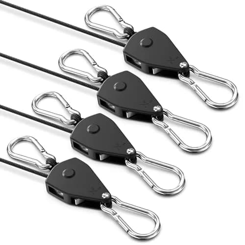 VIPARSPECTRA Heavy Duty Ratchet Tie Down Straps 1/8" 4-Pack, 230cm (8ft) | Secure Cargo Up To 300 lbs thumbnail 1