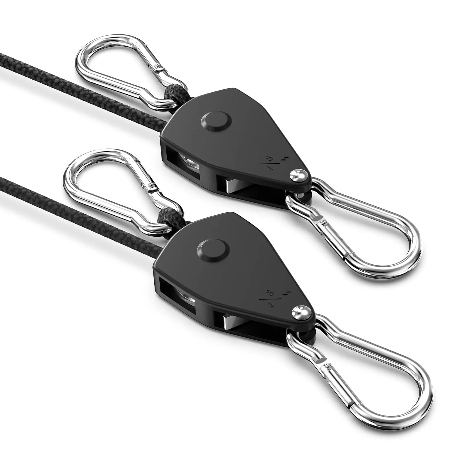 VIPARSPECTRA Heavy Duty Ratchet Tie Down Straps 2-Pack, 75 lbs WLL per Ratchet, 150 lbs per 2-Pack | Secure Cargo Safely