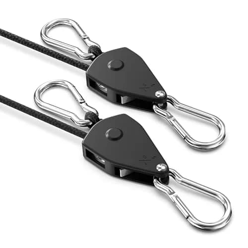 VIPARSPECTRA Heavy Duty Ratchet Tie Down Straps 2-Pack, 75 lbs WLL per Ratchet, 150 lbs per 2-Pack | Secure Cargo Safely thumbnail 1