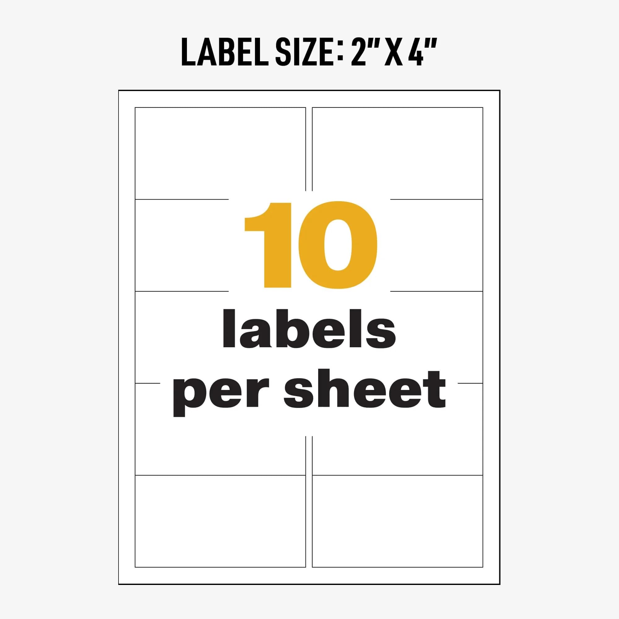 Avery UltraDuty GHS Chemical Labels, Waterproof, UV Resistant, 2" x 4", 500 Pack | Compliant Hazard Warning Labels for Industrial Use - view 6