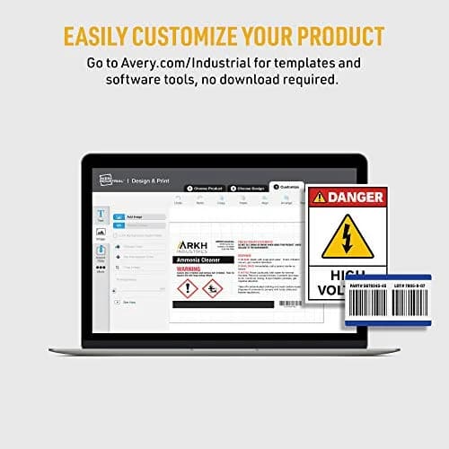 Avery UltraDuty GHS Chemical Labels, Waterproof, UV Resistant, 2" x 4", 500 Pack | Compliant Hazard Warning Labels for Industrial Use thumbnail 2
