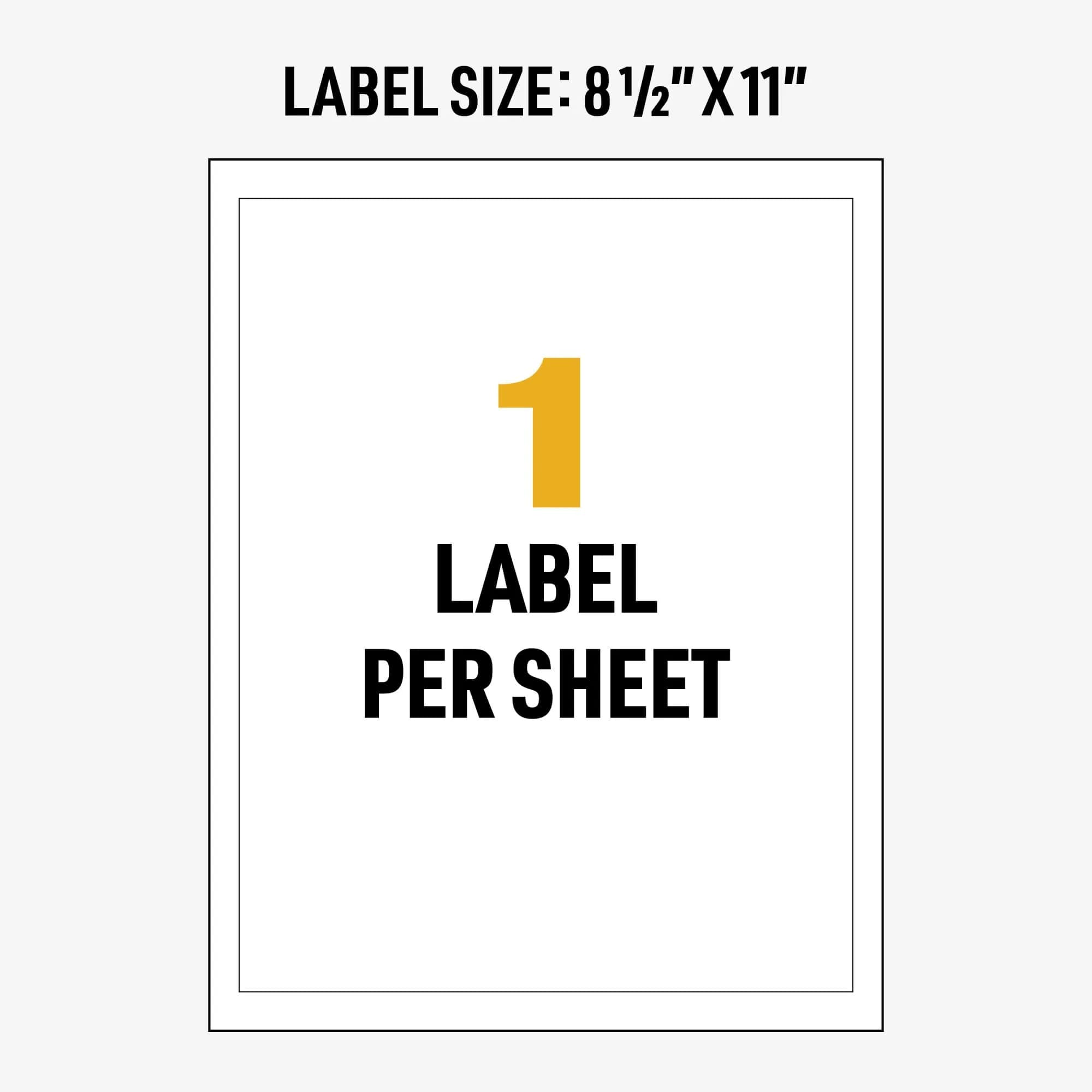 Avery UltraDuty GHS Chemical Labels 8.5 x 11 Inch, 50 Labels | Waterproof, UV Resistant, Chemical Resistant - view 7