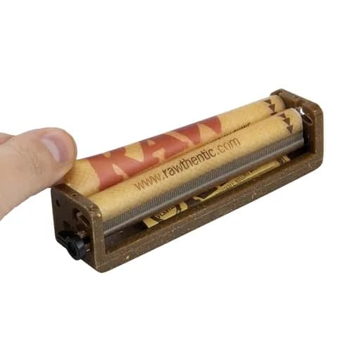 RAW Eco Plastic 2-Way Adjustable Rolling Machine King Size 110mm | Rolls Regular & Slim Papers thumbnail 2