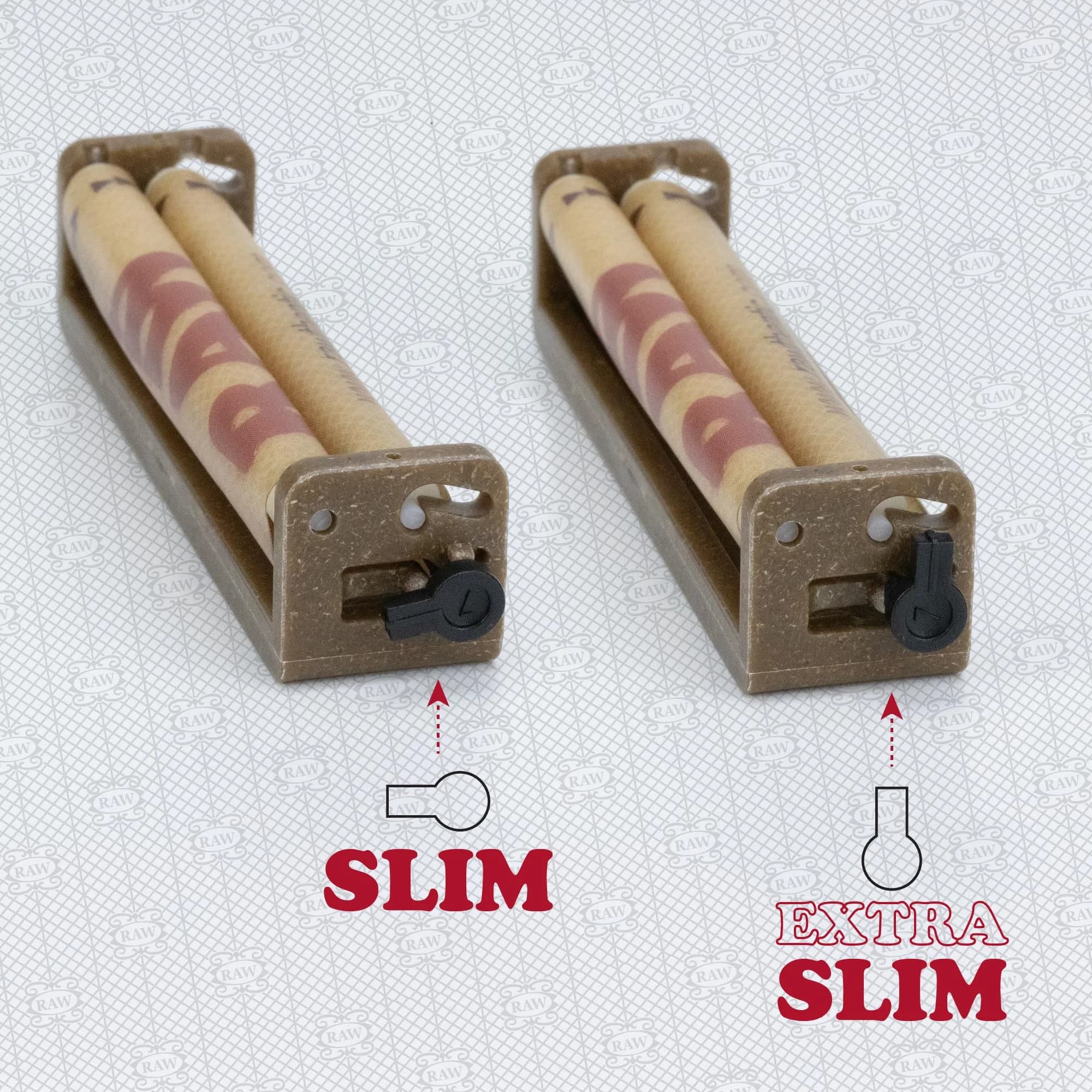 RAW Eco Plastic 2-Way Adjustable Rolling Machine King Size 110mm | Rolls Regular & Slim Papers - view 3
