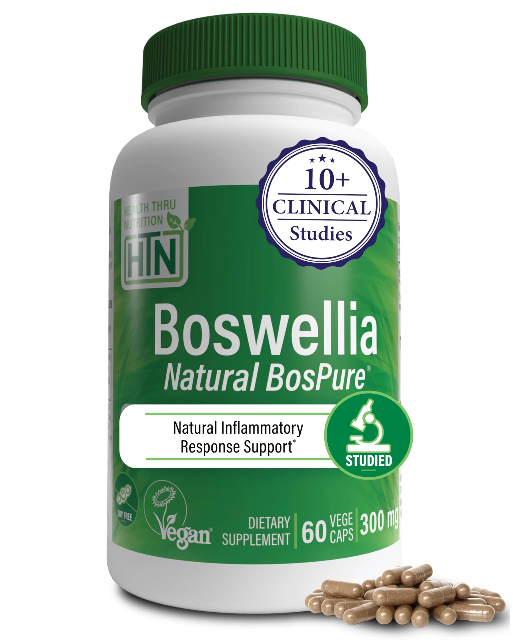 Health Thru Nutrition Boswellia 300mg 60 Capsules | Organic Frankincense for Joint Support
