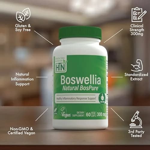 Health Thru Nutrition Boswellia 300mg 60 Capsules | Organic Frankincense for Joint Support thumbnail 4