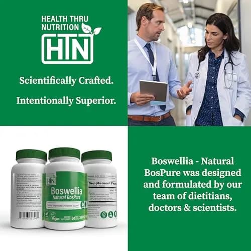 Health Thru Nutrition Boswellia 300mg 60 Capsules | Organic Frankincense for Joint Support thumbnail 5