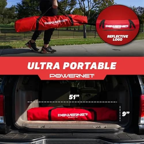 PowerNet 12x6 FT Portable Soccer Goal | Easy Setup, Indoor & Outdoor Use, Stable Steel Frame thumbnail 5