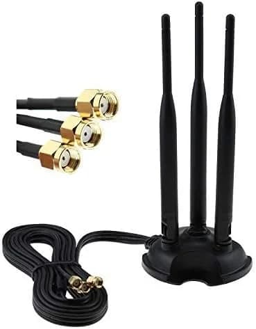 TECHTOO Dual Band WiFi Antenna 6dBi 2.4/5.8GHz with RP-SMA Connector Magnetic Base | Extends Wireless Range - view 5