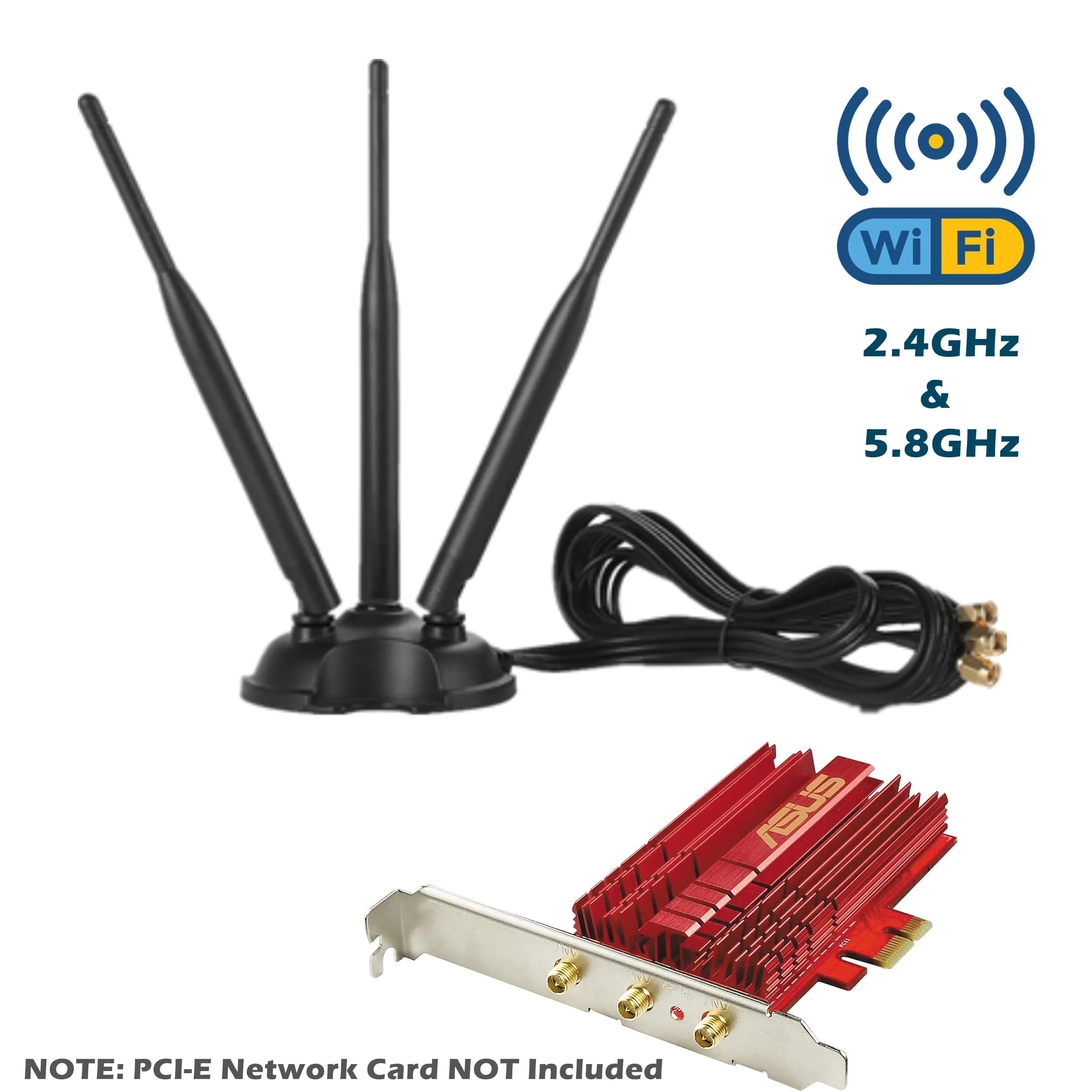 TECHTOO Dual Band WiFi Antenna 6dBi 2.4/5.8GHz with RP-SMA Connector Magnetic Base | Extends Wireless Range - view 4