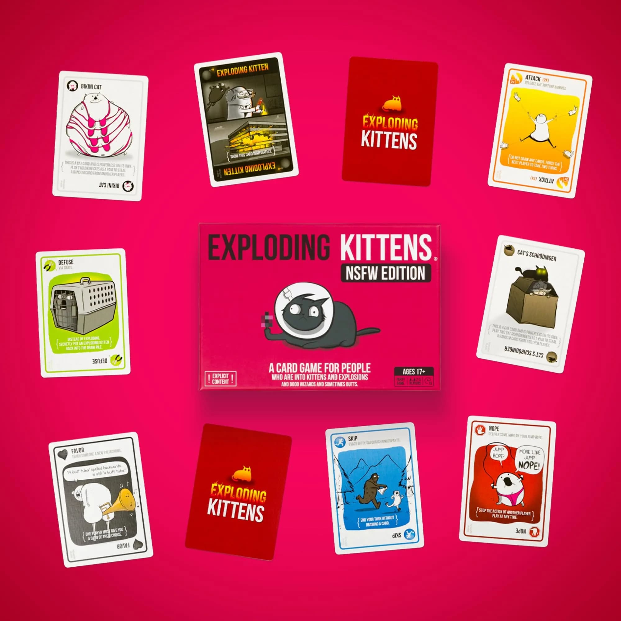 Exploding Kittens NSFW Edition Card Game for 2-5 Players, Ages 17+ | Dark Humor Strategy Game - view 6