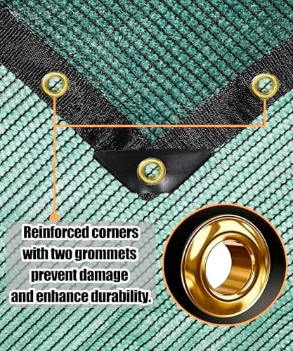 e.share 70% Green Shade Cloth 12ft x 16ft | All-Season Garden & Frost Protection thumbnail 4