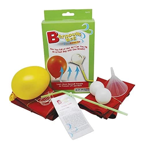 TEDCO Bernoulli Bag Science Fun Kit w/5 Experiments | Hands-on Bernoulli's Principle Learning thumbnail 2
