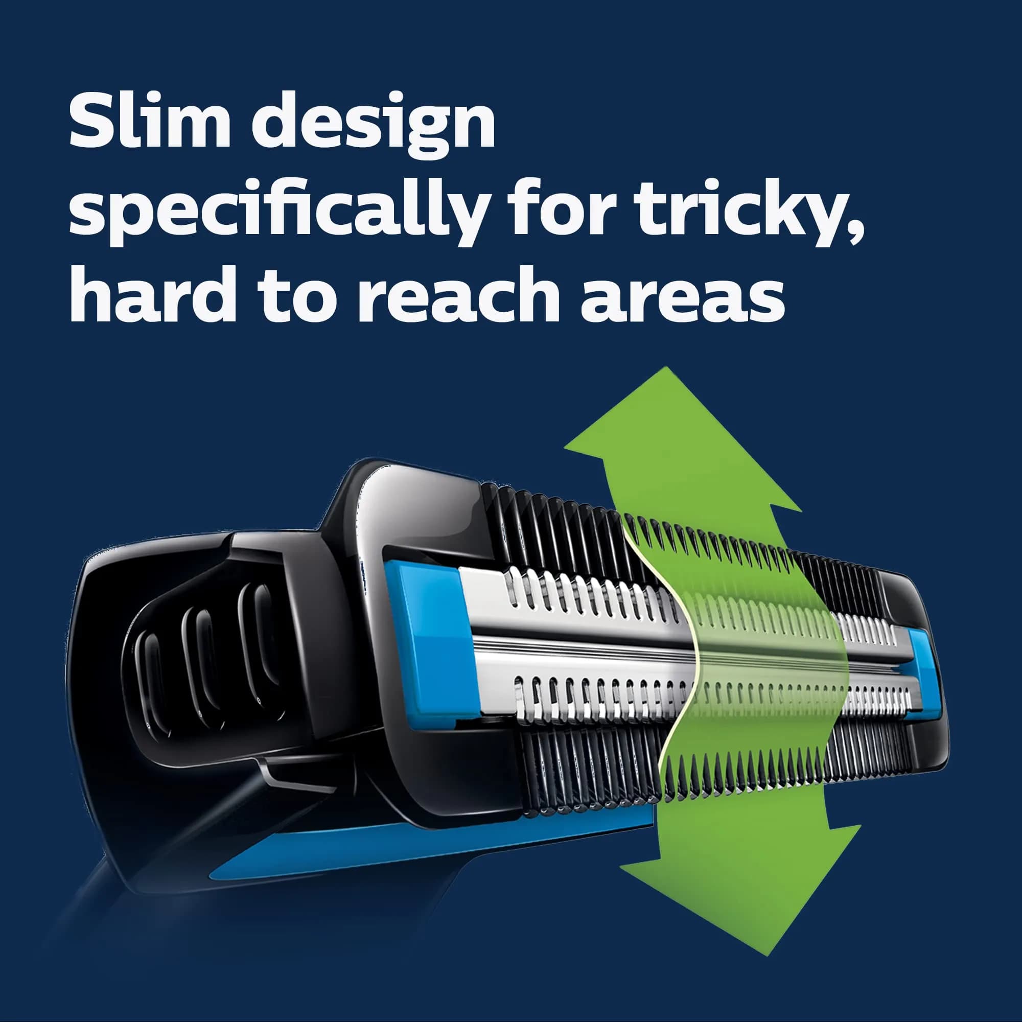 Philips Norelco Bodygroom Series 1100 BG1026/60 Showerproof Body Hair Trimmer for Men | Trims Below Neck Safely - view 4