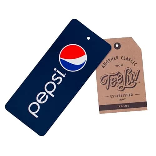 Tee Luv Pepsi Classic Logo Licensed T-shirt-small Navy Heather | Retro 70s Style, Cotton-Polyester Blend, Comfortable Fit thumbnail 7
