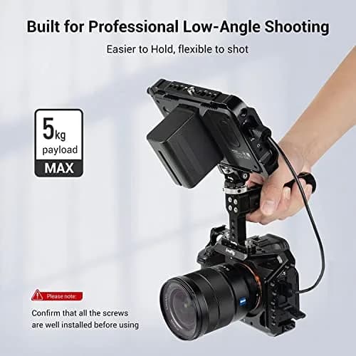 SmallRig Camera Top Handle Grip 1638 | DSLR Cage Handle with Cold Shoe Mount for Camera Rig thumbnail 3