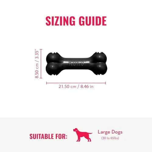 KONG Extreme Goodie Bone Dog Toy, Large, 8.5" (21.6 cm) | Durable Natural Rubber for Power Chewers thumbnail 4