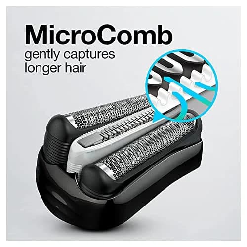 Braun Series 3 Electric Shaver 3040s Blue/Black 4 Piece Set | Precision Trimmer for a Close Shave thumbnail 6