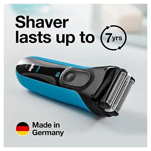 Braun Series 3 Electric Shaver 3040s Blue/Black 4 Piece Set | Precision Trimmer for a Close Shave thumbnail 9