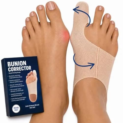 Bunion Bootie Big Toe Corrector Sleeve for Women & Men | Ultra-Thin, Breathable, Non-Surgical Support thumbnail 1