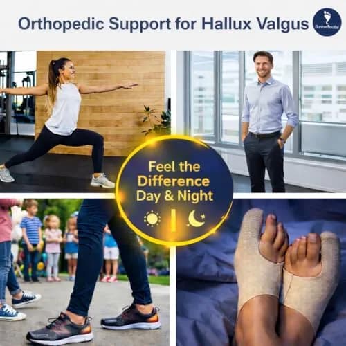 Bunion Bootie Big Toe Corrector Sleeve for Women & Men | Ultra-Thin, Breathable, Non-Surgical Support thumbnail 9