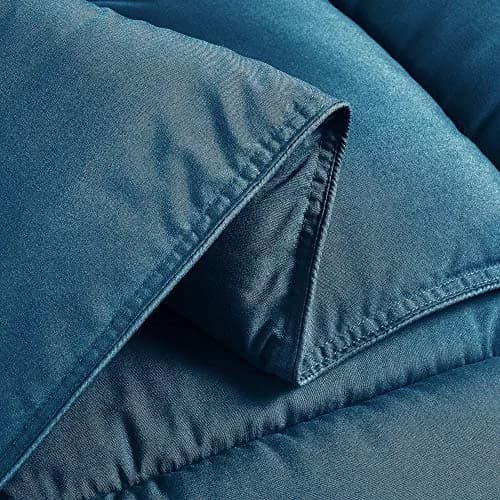 Chezmoi Collection Queen Comforter Set Teal | All Season Microfiber Bedding with Corner Tabs thumbnail 4