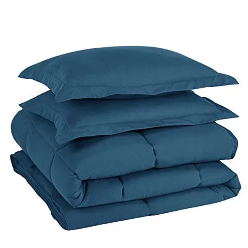 Chezmoi Collection Queen Comforter Set Teal | All Season Microfiber Bedding with Corner Tabs thumbnail 6