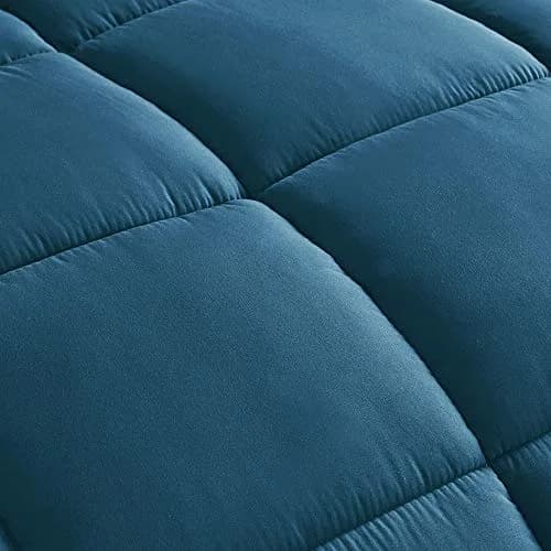 Chezmoi Collection Queen Comforter Set Teal | All Season Microfiber Bedding with Corner Tabs thumbnail 2