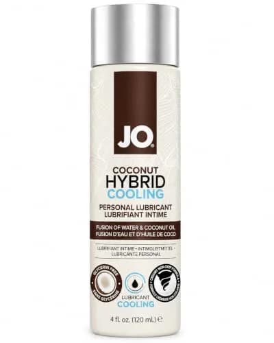 JO Silicone Free Hybrid Lubricant 120 mL | Cooling & Coconut Aroma, Not Latex Compatible thumbnail 1