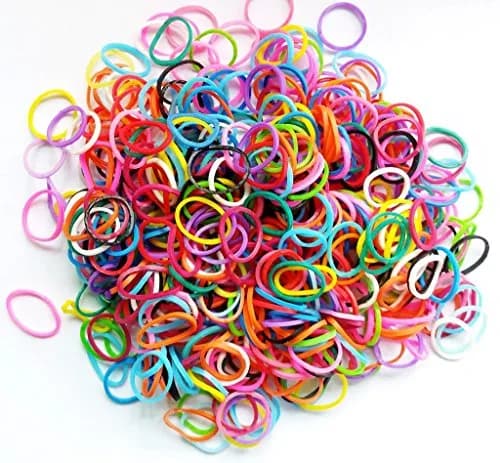 PET SHOW Assorted Color Rubber Bands for Dog Cat Hair Bows Grooming Accessories, 1000 Count (100g) thumbnail 1