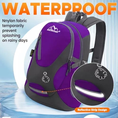 sunhiker Small Hiking Backpack 20L | Lightweight Waterproof Daypack for Outdoors thumbnail 3