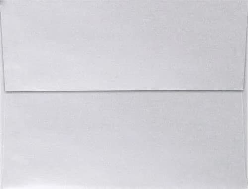 LUXPaper Silver Metallic Invitation Envelopes | Peel & Press | 4 1/4" x 6 1/4" | 80lb Text | 50 Qty thumbnail 2