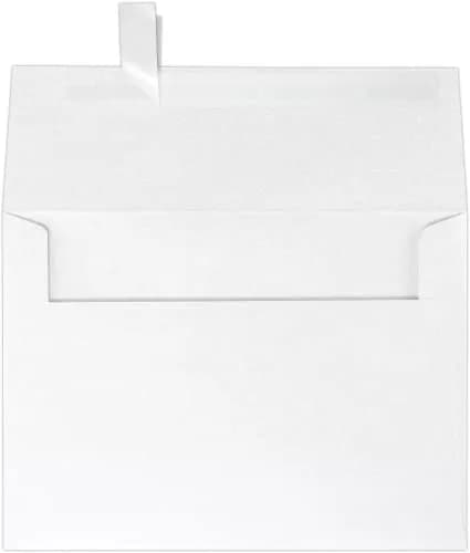 LUXPaper A4 Invitation Envelopes | Peel & Press | 4 1/4" x 6 1/4" | Crystal Metallic | 80lb. Text | 50 Qty thumbnail 1