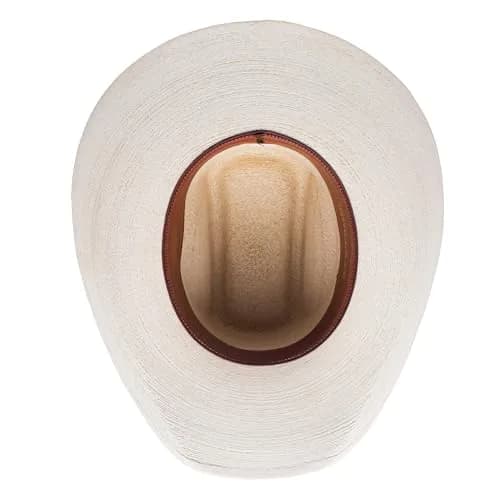 Stetson Square Eyelets Straw Cowboy Hat, Natural, 7 3/4 | Rugged Ventilated Western Style thumbnail 5