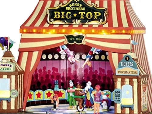 Lemax Berry Brothers Big Top Animated Carnival Building 25cm (9.84in) | Sights, Sound & Motion thumbnail 2