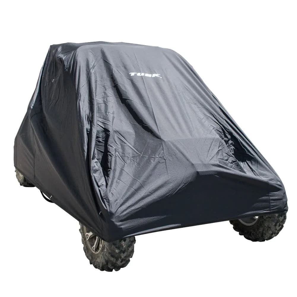Tusk UTV Cover X‑Large | Heavy Duty Waterproof Polyester Cover with Access Panels — Black