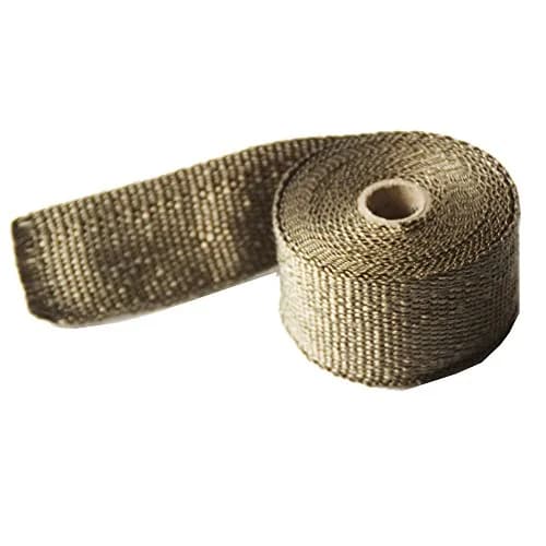 LEDAUT Titanium Exhaust Heat Wrap 2" x 16' Roll with 4 Stainless Steel Ties | Withstands 1800F Direct Heat thumbnail 4