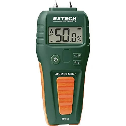 Extech MO50 Compact Pin Moisture Meter | 5-50% Wood, 1.5-33% Drywall, 168mm (6.6in) thumbnail 1