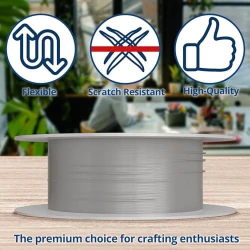 Soft Flex 49 Strand Beading Wire - 0.19mm (0.005 inch) Diameter, 9.14m (30 Feet) Nylon Design Wire | Easy to Knot, Anti-Kink thumbnail 2