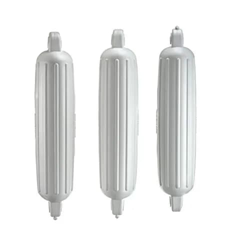 attwood SoftSide Boat Fender, White, 5-Inch x 22-Inch | UV & Fading Resistant, Pack of 3 thumbnail 2
