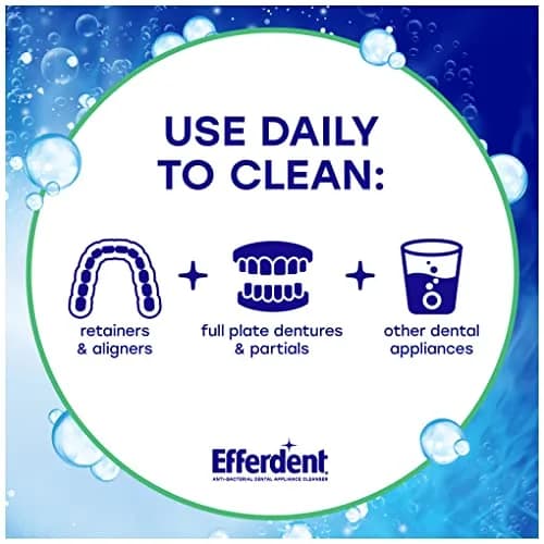 Efferdent Minty Fresh & Clean Denture Cleaner Tablets 90 Count | Kills 99.99% Bacteria thumbnail 3
